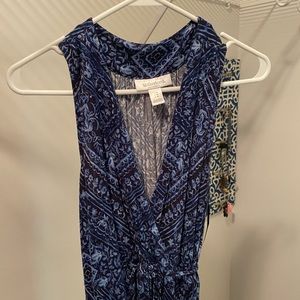 Blue Maternity maxi dress